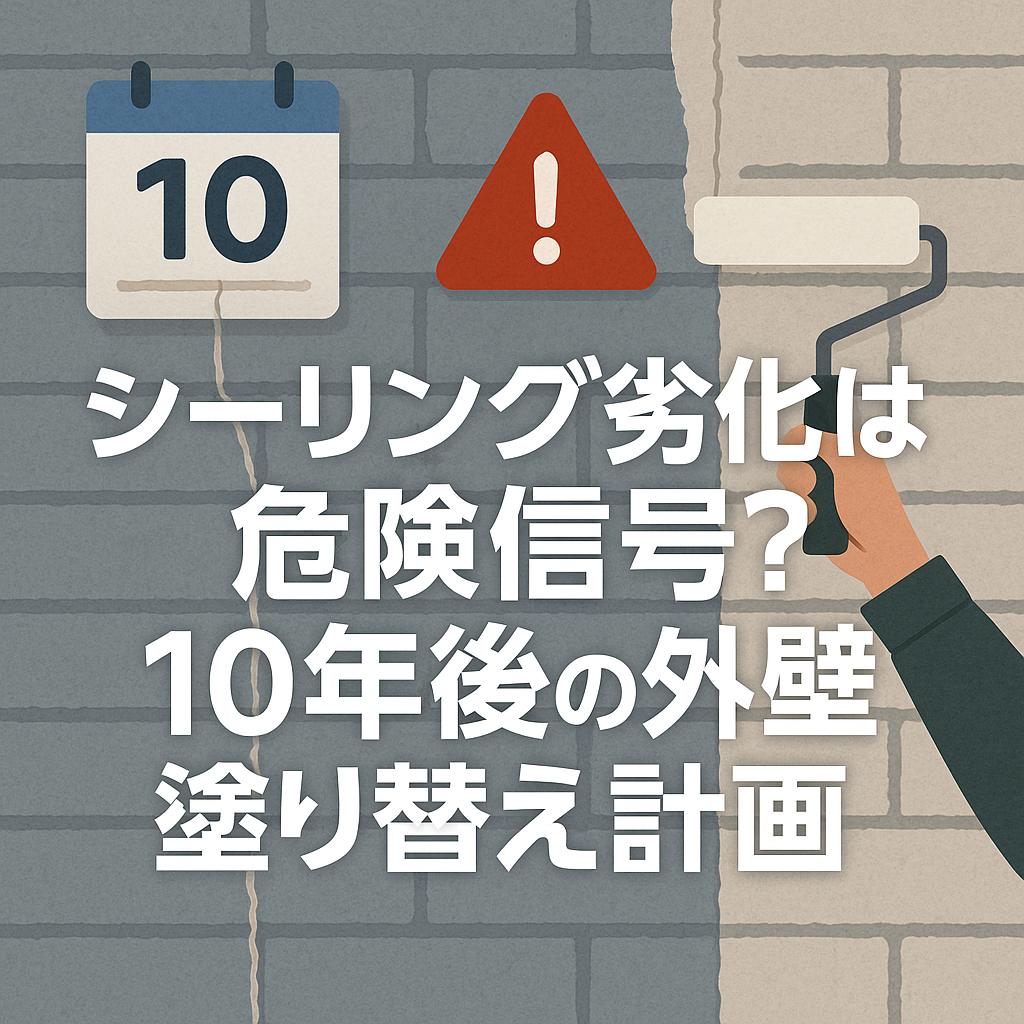 シーリング劣化は危険信号？10年後の外壁塗り替え計画